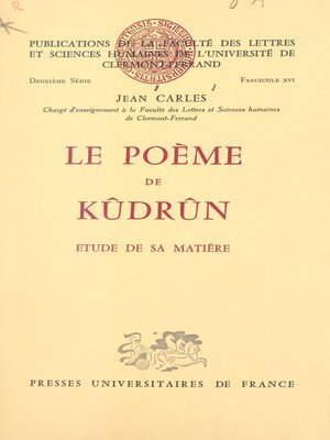 cover image of Le poème de Kûdrûn